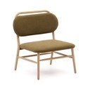 Zelen fotelj iz šenilje Helda – Kave Home