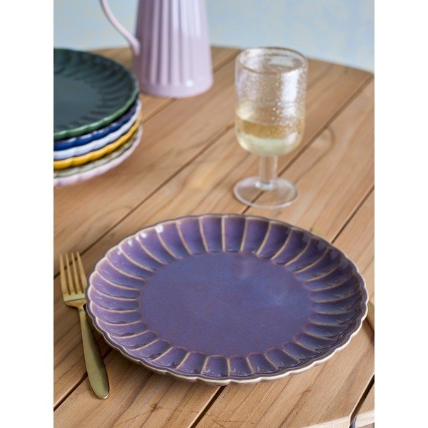 Temno vijoličen krožnik iz kamenine ø 27 cm Latina – Bloomingville-image-1