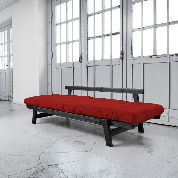 Raztegljiv kavč Karup Step Black/Red-image-3