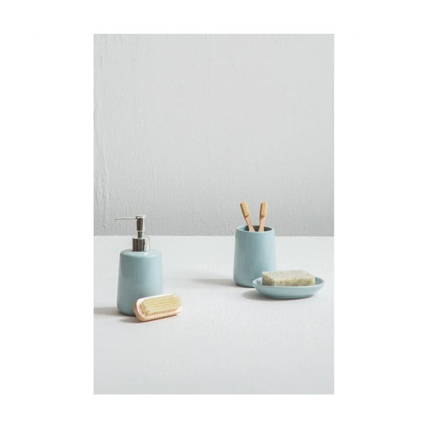 Svetlo moder kamnit komplet pripomočkov za kopalnico Moon – Premier Housewares-image-4