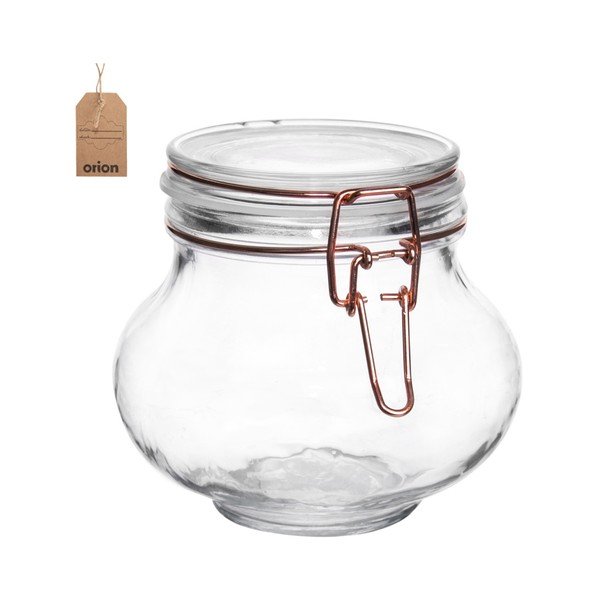 Stekleni kozarec s kovinskim patentom Orion Rose, 1,25 l-image-1