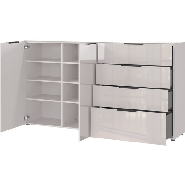 Kremno bela nizka komoda 184x102 cm Oakland – Germania-image-3