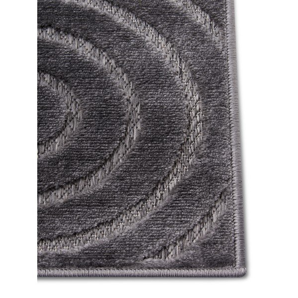Antracitno siva preproga 67x120 cm Iconic Wave – Hanse Home-image-3
