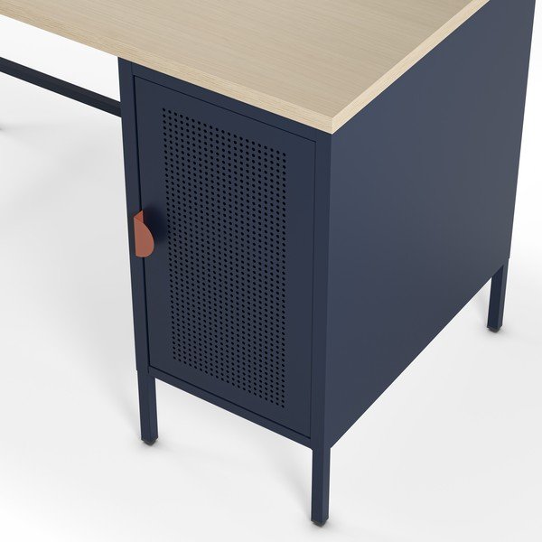 Pisalna miza z mizno ploščo v hrastovem dekorju 60x120 cm Sayla – Marckeric-image-2