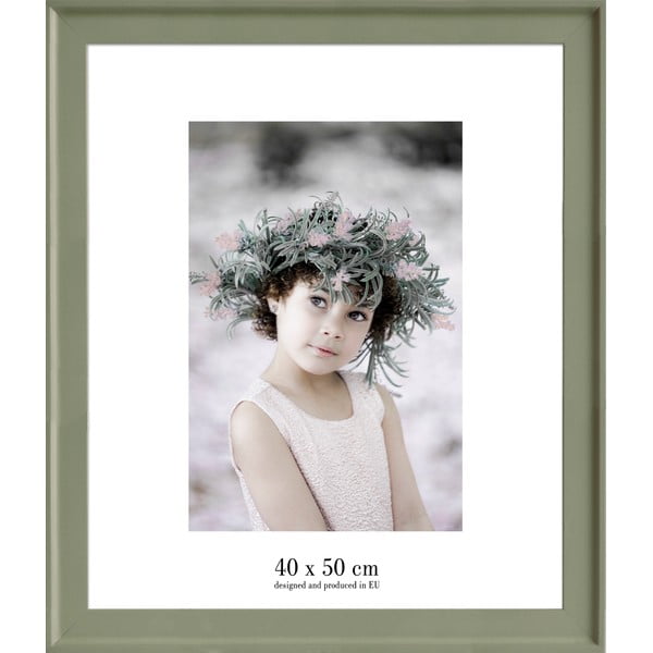 Zeleni stenski okvir Styler Malaga, 47 x 57 cm
