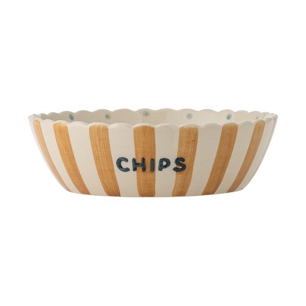 Rumena/kremno bela keramična skleda ø 24 cm Chip – Bloomingville