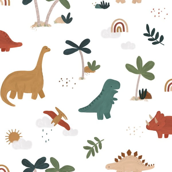 Otroška tapeta 10 m x 50 cm Cool Dinosaurs – Lilipinso