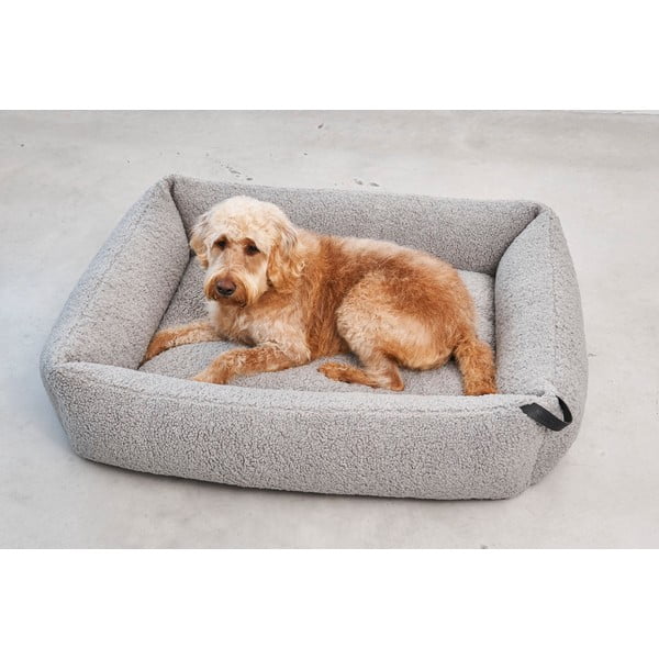 Siva bouclé podloga za pse 71x91 cm Senso Pebble M – MiaCara-image-2