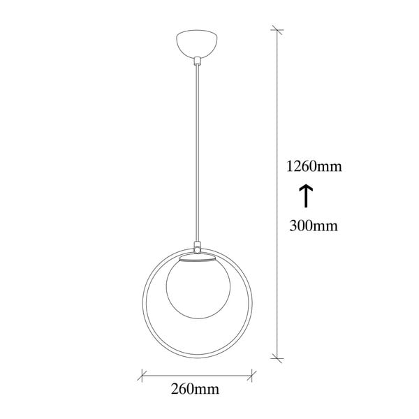 Črna kovinska viseča svetilka Opviq lights Vivi-image-1