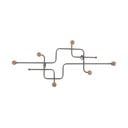 Siv kovinski stenski obešalnik 60,5 cm Metro – PT LIVING