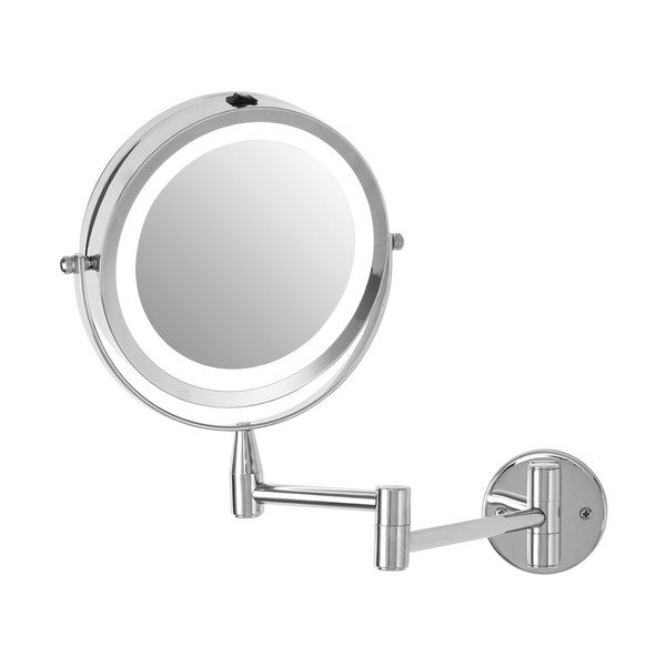 Kozmetično ogledalo z lučjo/povečevalno (2x povečava) 18x29 cm Cassini – Premier Housewares-image-4