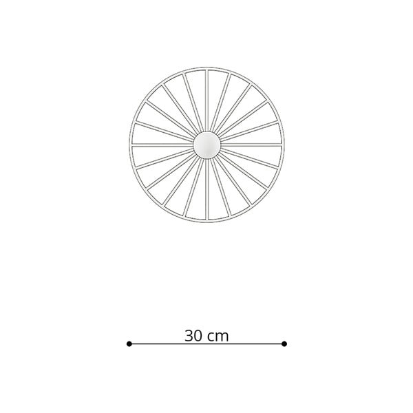 Črna stropna svetilka ø 30 cm Soho – Sollux-image-4