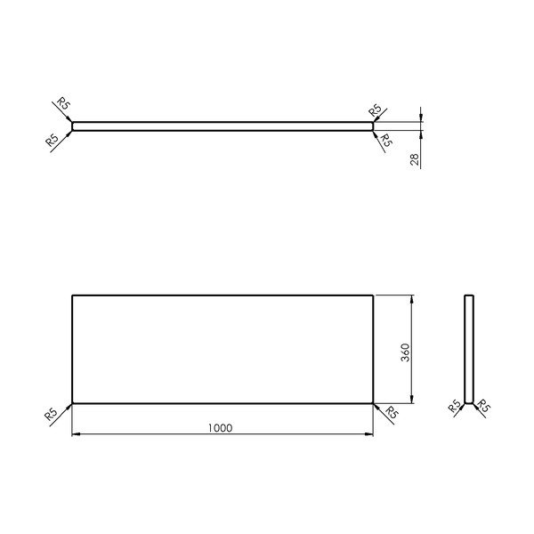 Pult omarice za umivalnik iz masivnega hrasta v naravni barvi 100x36 cm Woody – Sapho-image-3