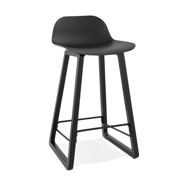 Črn barski stol Kokoon Miky, višina sedeža 69 cm
