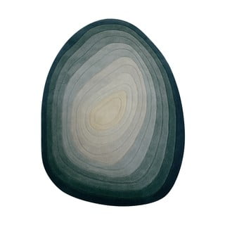 Modra volnena preproga 160x230 cm Puddle Ombre Wool – Flair Rugs