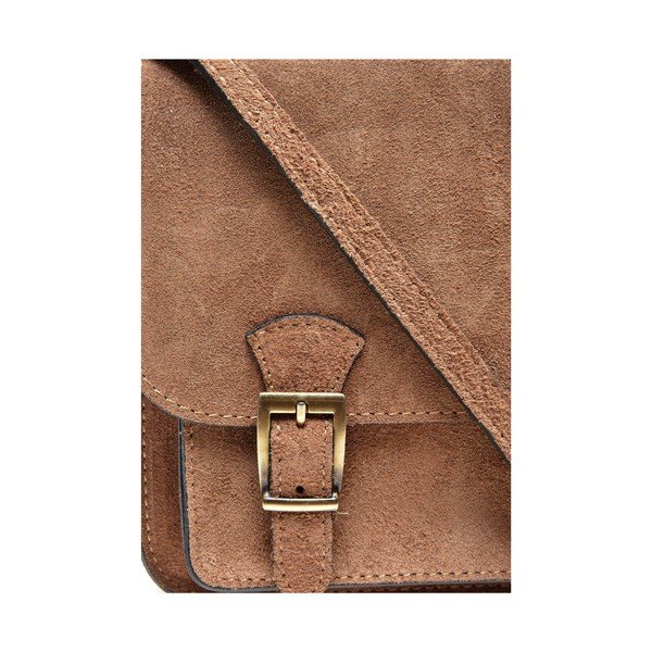 Svetlo rjava usnjena torba za čez ramo Renata Corsi-image-3