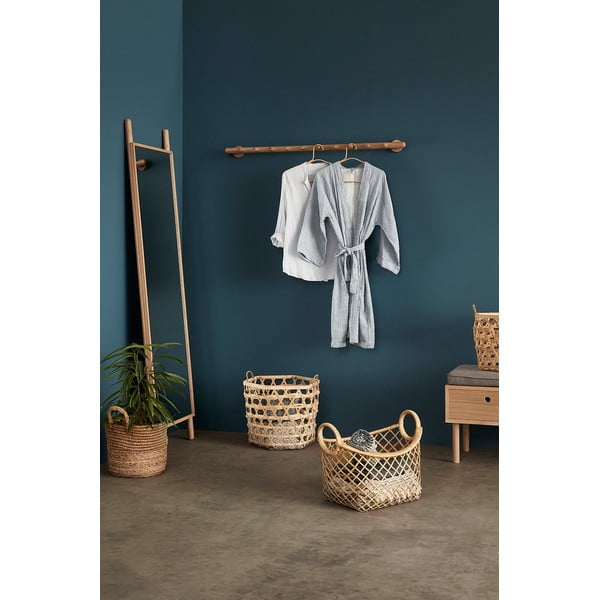 Stoječe ogledalo z lesenim okvirjem 53x188 cm Lean – Hübsch-image-2