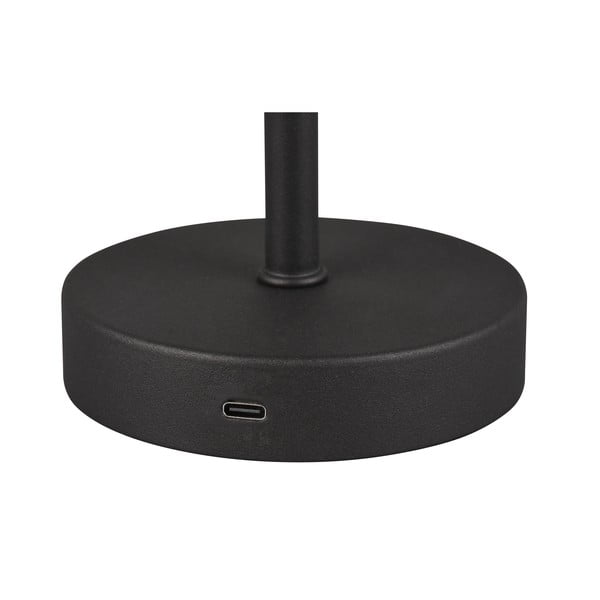 Mat črna LED zatemnitvena namizna svetilka (višina 30 cm) Jeff – Reality-image-4