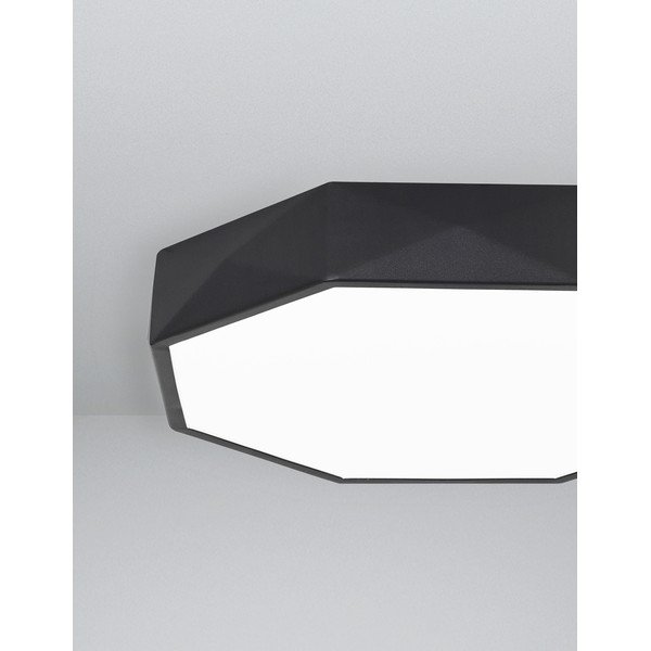 Mat črna aluminijasta LED stropna svetilka Eben – Nova Luce-image-4