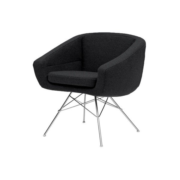 Antracitno siv fotelj Softline Aiko-image-2