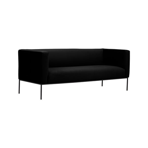 Črna zofa Windsor & Co Sofas Neptune, 195 cm-image-2