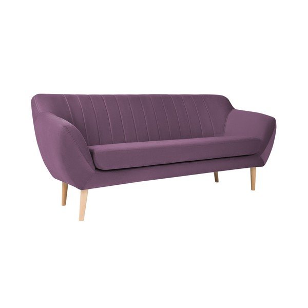 Vijolični žametni kavč Mazzini Sofas Sardaigne, 188 cm-image-1