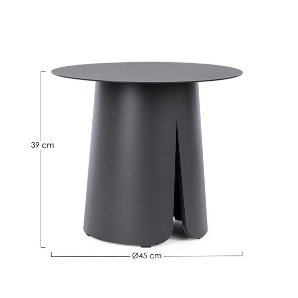 Aluminijasta okrogla vrtna mizica ø 45 cm Bryan – Bizzotto-image-2