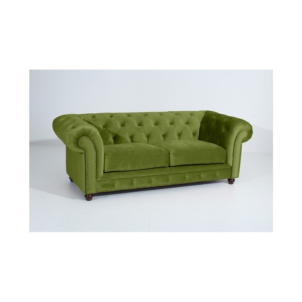 Zelen kavč Max Winzer Orleans Velvet, 216 cm-image-2