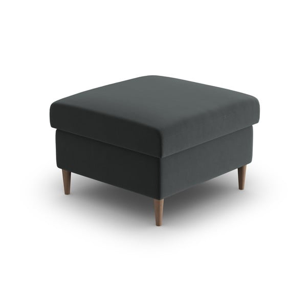 Temno siv žameten tabure Kyoto – Cosmopolitan Design-image-2