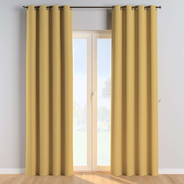 Rumena zavesa 260x130 cm Cotton Story - Yellow Tipi-image-1