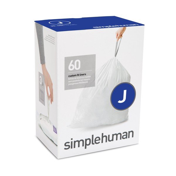 Vrečke za smeti 60 ks z zateznim trakom 45 l J – simplehuman