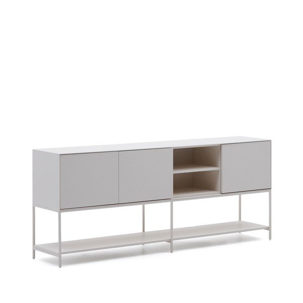 Bela nizka komoda 195x80 cm Vedrana – Kave Home-image-2