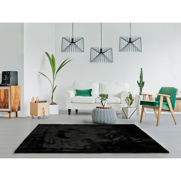 Črna preproga Universal Fox Liso, 160 x 230 cm-image-1