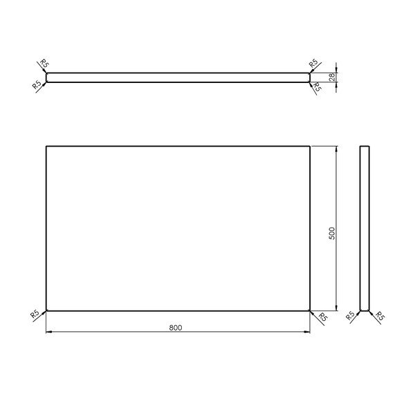 Pult omarice za umivalnik iz masivnega hrasta v naravni barvi 80x50 cm Woody – Sapho-image-4