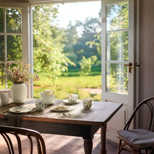 Bel desertni porcelanast krožnik ø 22 cm Hammershøi Summer – Kähler Design-image-3