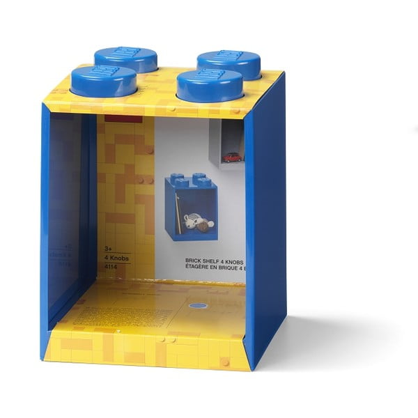 Otroška modra stenska polica LEGO® Brick 4-image-3