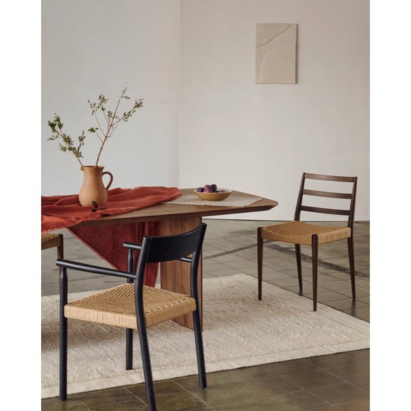 Jedilni stoli iz masivnega hrasta v rjavi in naravni barvi v kompletu 2 ks Analy – Kave Home-image-2