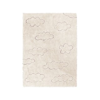 Kremno bela pralna ročno tkana bombažna otroška preproga 120x160 cm Clouds – Lorena Canals