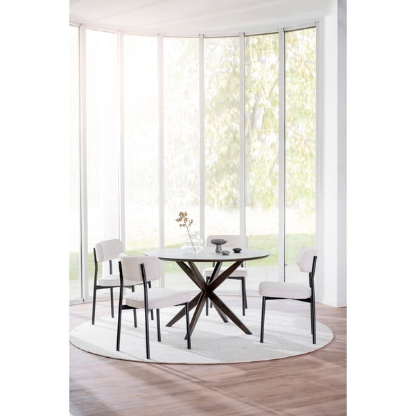 Belo-bež jedilni stoli v kompletu 2 kos Paisley - Rowico-image-2