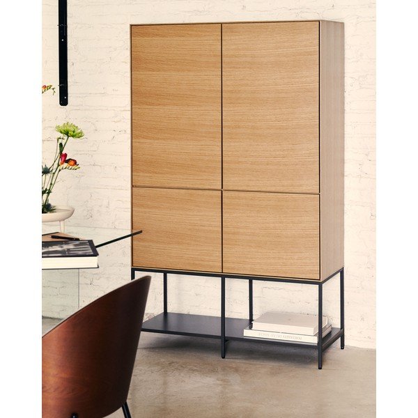 Omarica v hrastovem dekorju 97,5x160 cm Vedrana – Kave Home-image-1