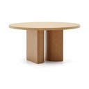 Okrogla jedilna miza v hrastovem dekorju ø 150 cm Nealy – Kave Home