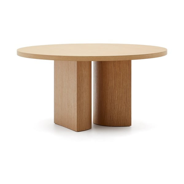 Okrogla jedilna miza v hrastovem dekorju ø 150 cm Nealy – Kave Home