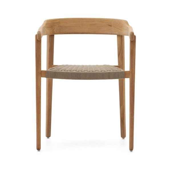 Vrtni stol iz masivnega lesa v naravni barvi Icaro – Kave Home-image-2