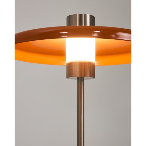 Oranžna namizna svetilka s kovinskim senčilom (višina 32,5 cm) Nuvira – Kave Home-image-3