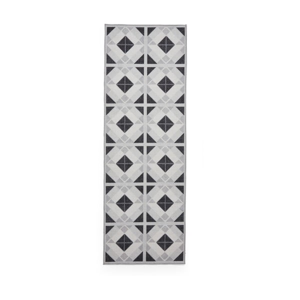 Svetlo siv-temno siv pralen tekač 61x170 cm Victoria Light – Think Rugs