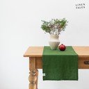 Lanen namizni tekač 40x200 cm True Green – Linen Tales