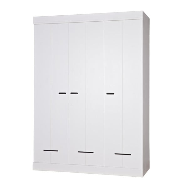Bela trilistna garderobna omara WOOOD Locker-image-1
