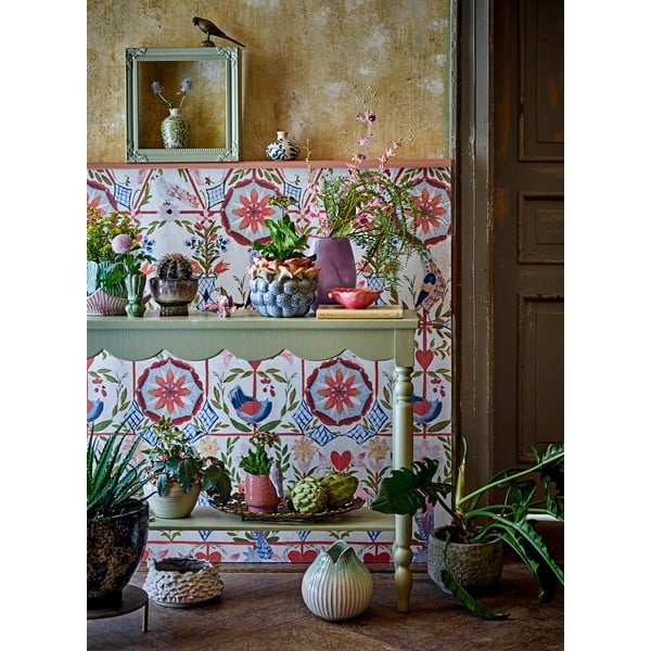 Svetlo zelena stranska mizica iz masivnega bora 36x106 cm Salla – Bloomingville-image-2