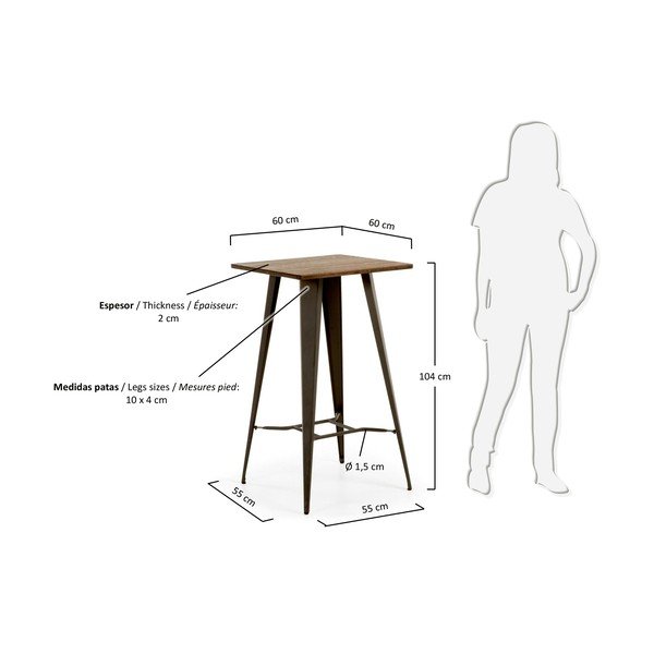 Barska miza Kave Home Malibu, 60 x 60 cm-image-4