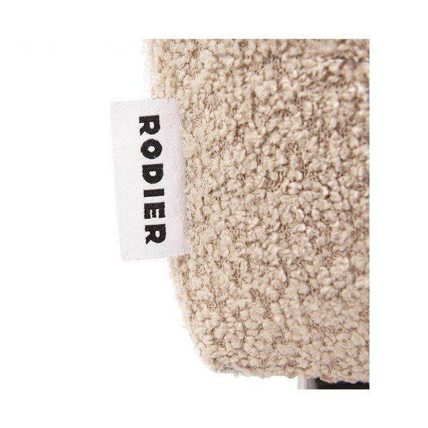 Bež tabure iz tkanine bouclé Rene – Rodier-image-3